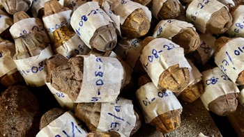 A large number of hand-grenades recovered by an explosive ordnance disposal team