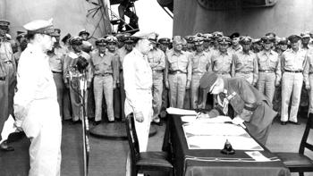 Japanese General Signs Unconditional Surrender Documents
