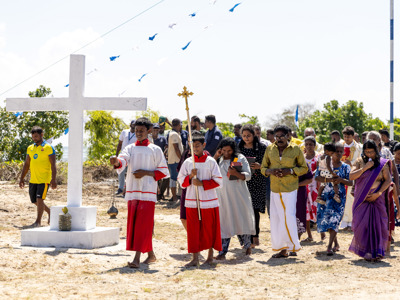 Link to A church reopens after decades of landmines