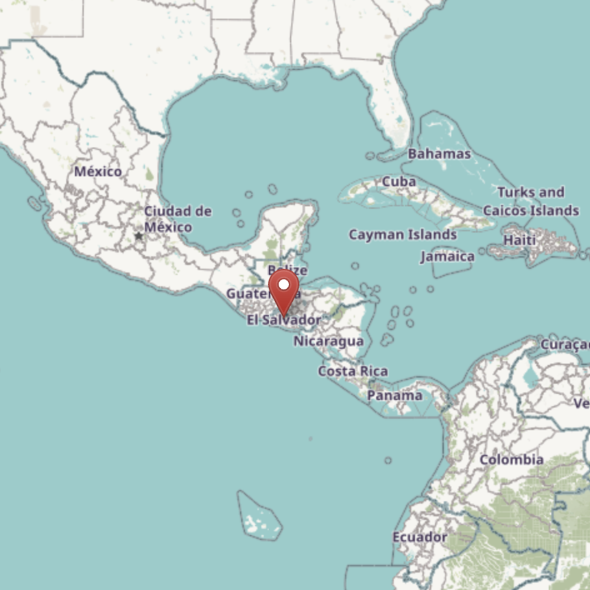 Map of El Salvador 