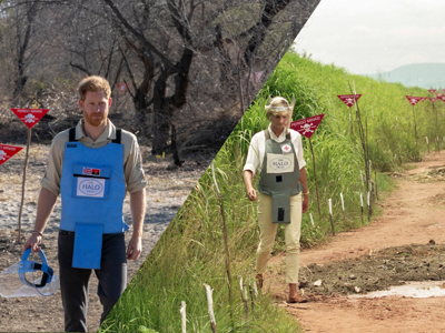 Prince Harry, Duke of Sussex, Princess Diana, walk a minefield in Angola