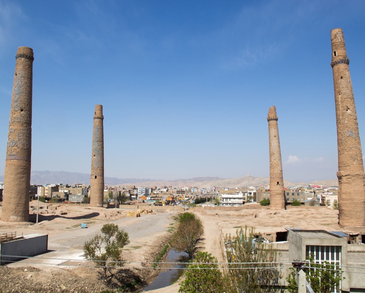 Musallah Minarets complex in Herat after  HALO teams cleared the mines